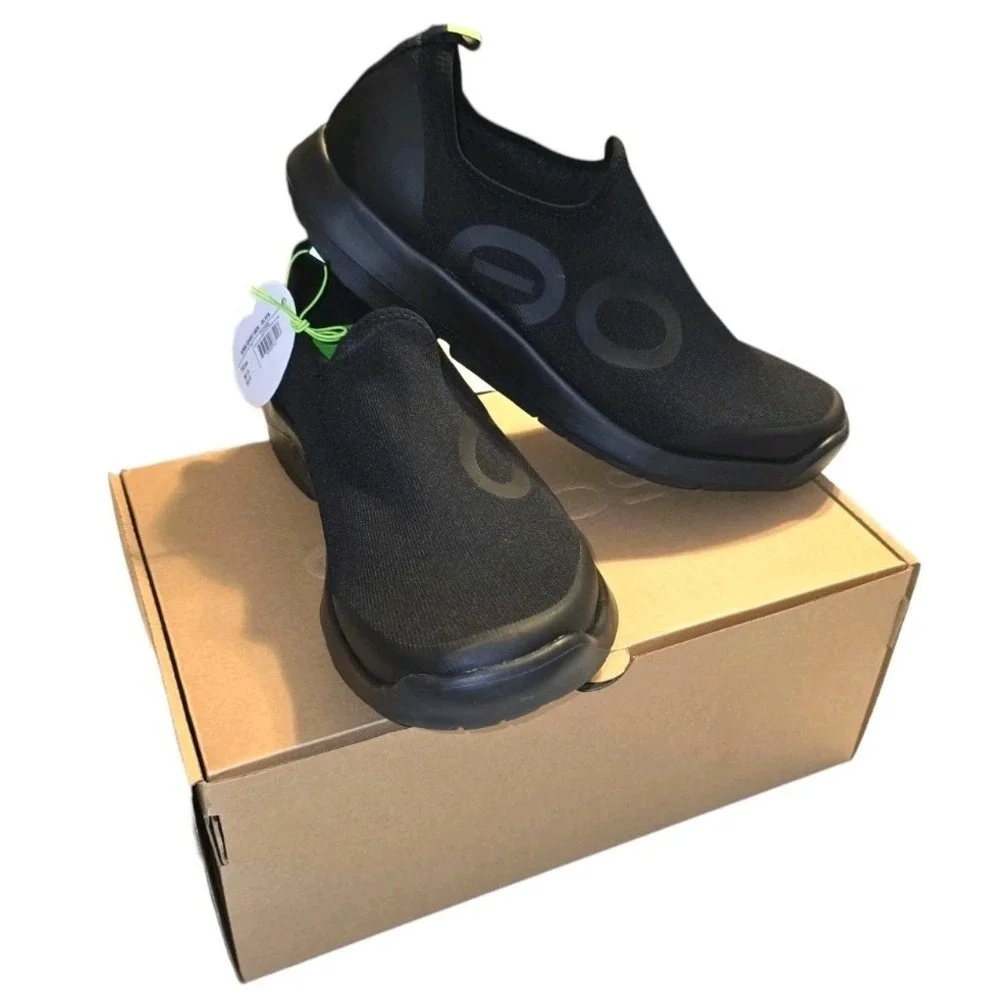 OOFOS OOmg Sport Slip on Recovery Shoe Mens Size 14 Black Mono 5085 New New